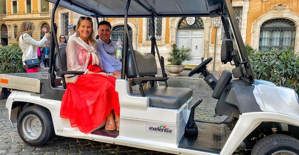 4H Private Golf Cart Tour with Local Guide and Gelato - How a private golf cart changes your Rome pace
