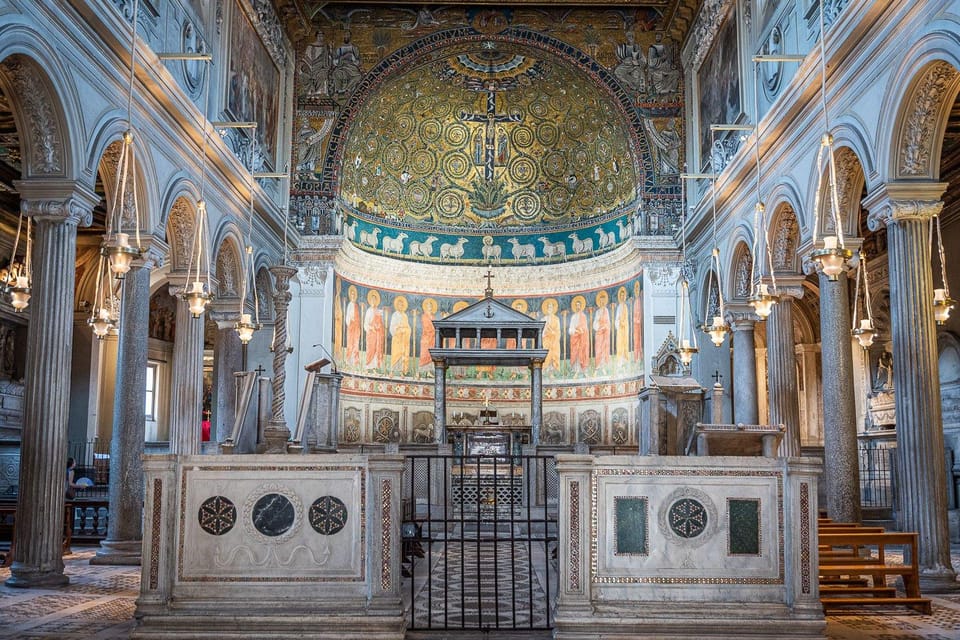 Bone Crypts & S. Clemente ENGLISH tour - tickets included - The short ride to the Colosseum area: quick context, not a bottleneck