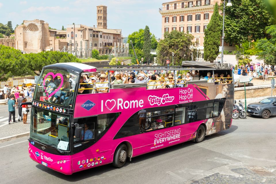 Colosseum Escorted Entrance Combo Pass with Open Bus - Open Bus One Run: Your Easy Rome Orientation Ride