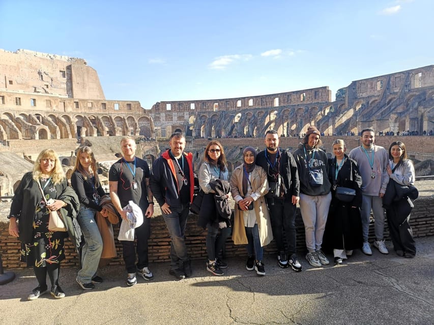 Colosseum Underground All Access Tour with Ancient Rome - Arena Floor: standing where the fighting happened