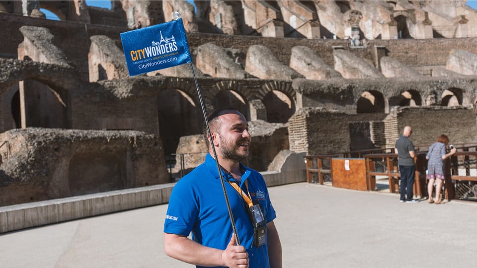 Colosseum with Arena Floor, Palatine Hill & Forum Tour - Climbing to the second tier for crowd-scale perspective
