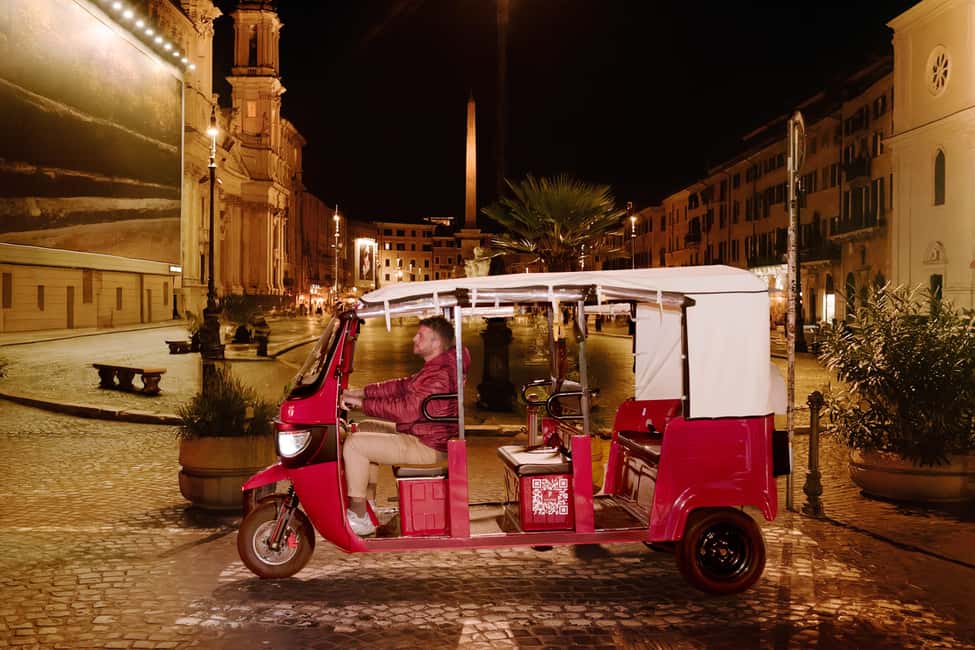 E-Tuk Tour: Rome by Night - Meet at Piazza del Popolo for a simple night start