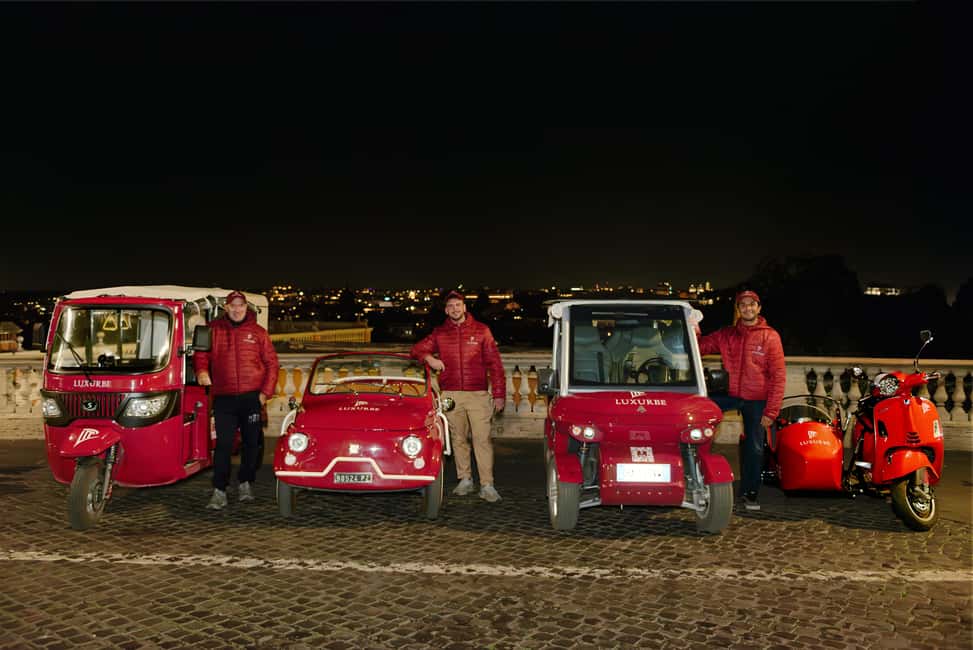 E-Tuk Tour: Rome by Night - Electric E-Tuk comfort in Rome traffic