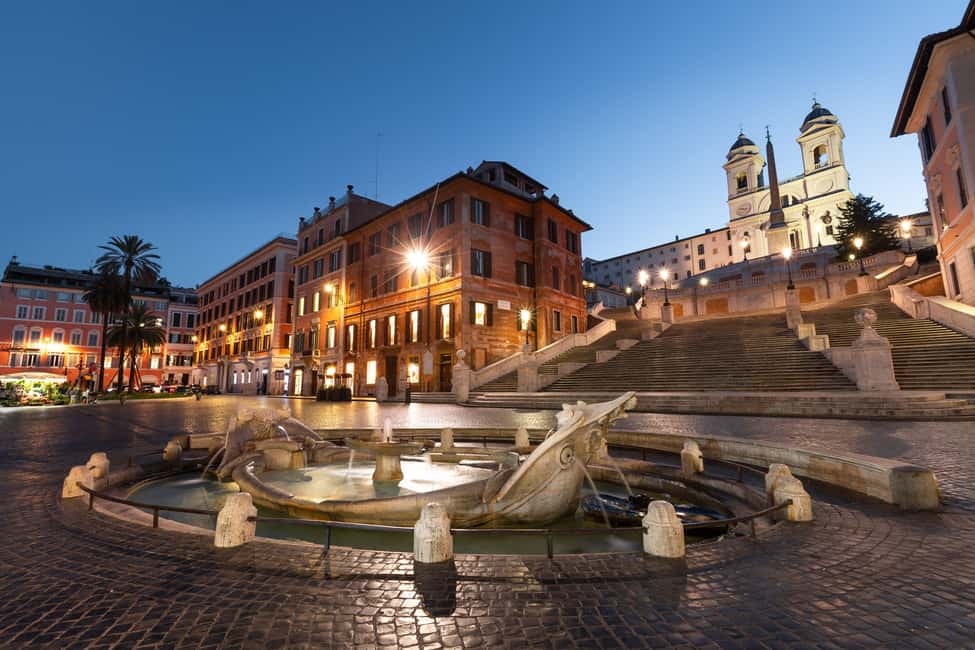 E-Tuk Tour: Rome by Night - Piazza di Spagna and Trevi Fountain after dark