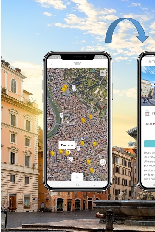 From Naples, Florence and Rome: Pantheon and smart audio - Wheelchair accessibility and self-paced movement