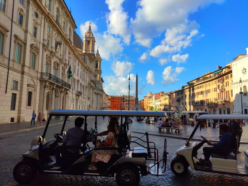 Golf Cart Tour: Private Experience of Rome's City Center - Trevi Fountain to Piazza Venezia: the classic Rome photo run