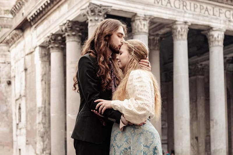 Photoshoot in Rome for couples - Trevi Fountain to Spanish Steps: The Photo Walk That Makes Couples Look Natural