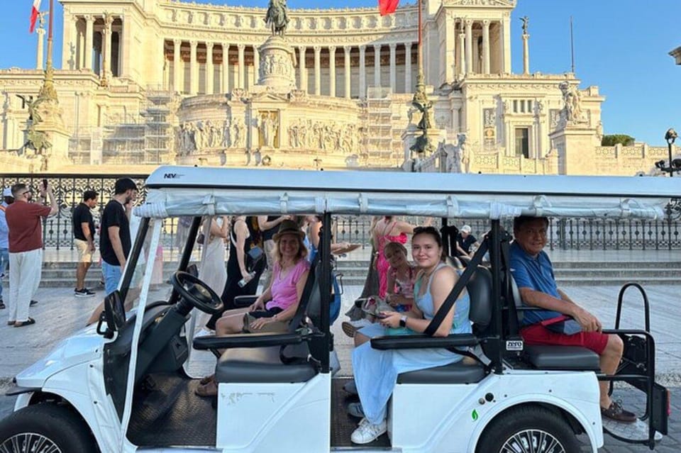 Private Golf Cart Tour: Discover Rome's Best Highlights - Colosseum stop: a fast way to orient yourself