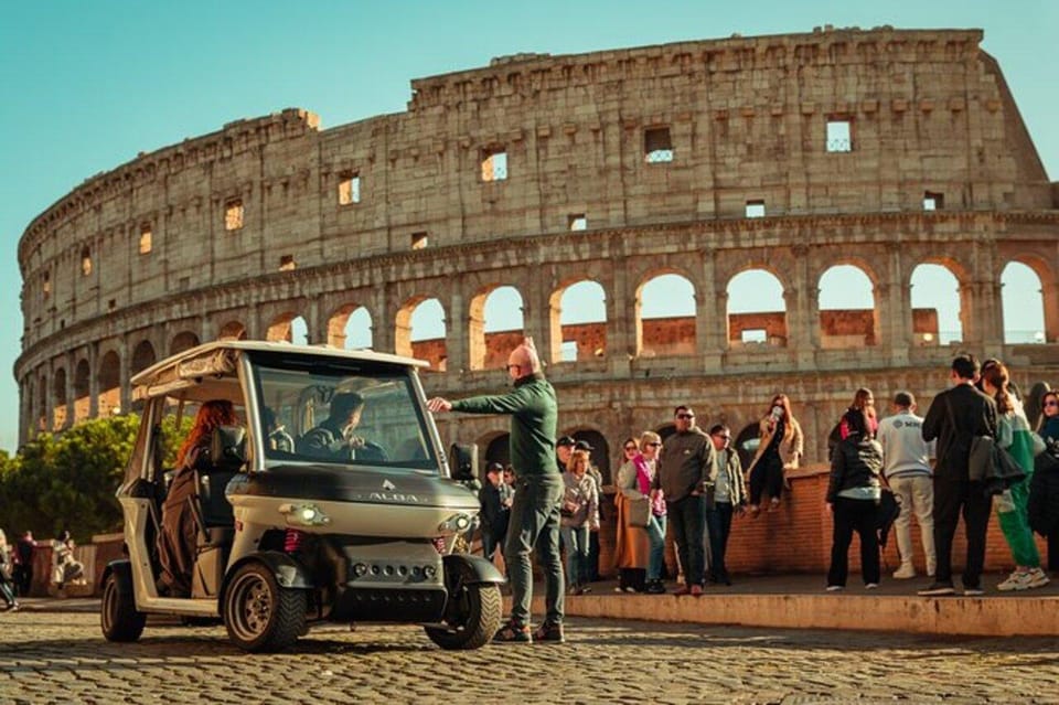 Private Golf Cart Tour: Discover Rome's Best Highlights - Trevi Fountain: see it first, plan your next visit better