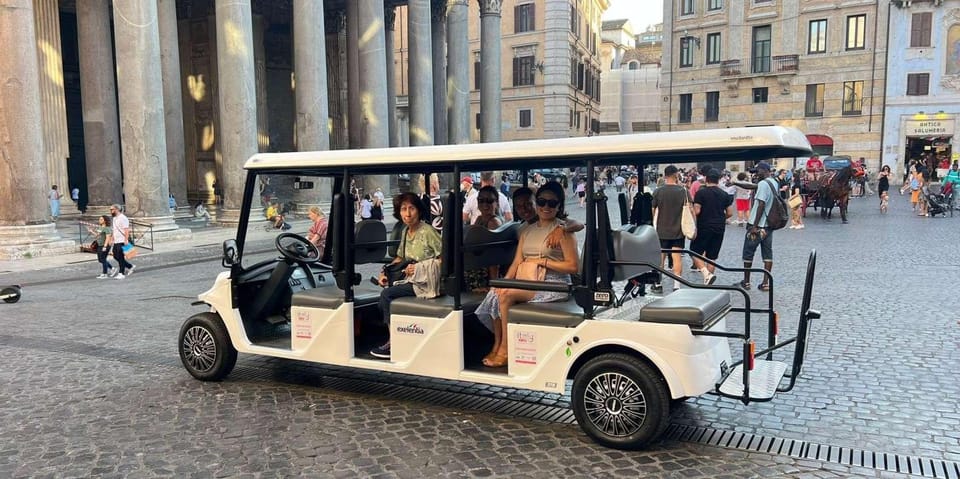 Private Golf Cart Tour: Discover Rome's Best Highlights - Meeting point, pickup, and getting dropped near the action