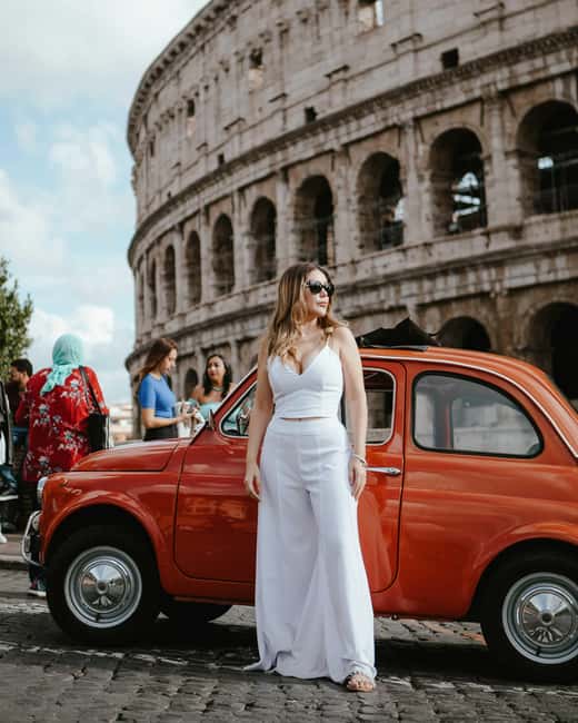 Professional Photoshoot in the Eternal City Rome - Flying dress session with 17 color options: what it adds