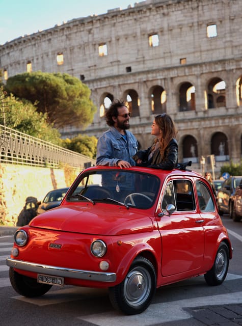 Professional Photoshoot with most Classic Fiat500 of Rome - Price and value: what $106.20 buys you in real terms