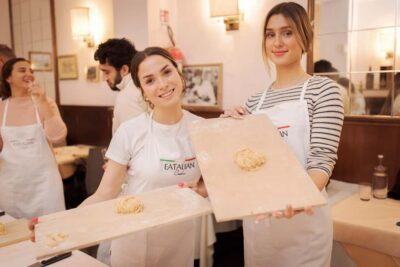 Ravioli Cooking Class in Rome - Piazza Navona - Meeting at Ristorante Panzirone and settling into lunch mode