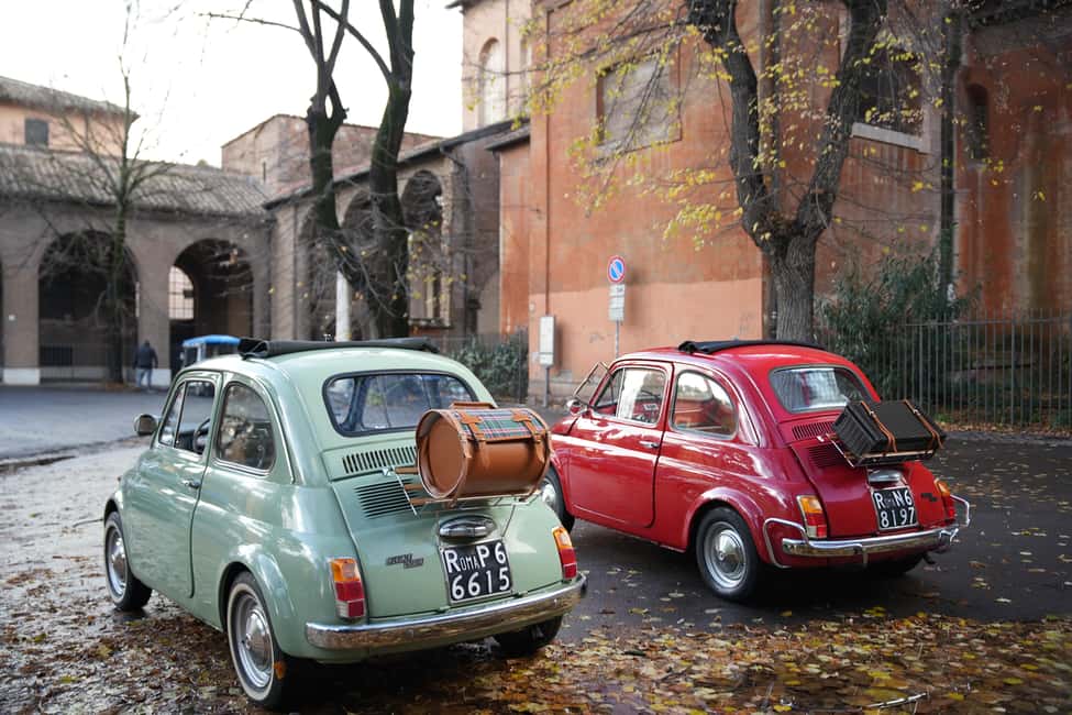 Roma: Fiat500 & Aperol Spritz Photo tour - Giardino degli Aranci and St. Peter’s Dome in the Distance