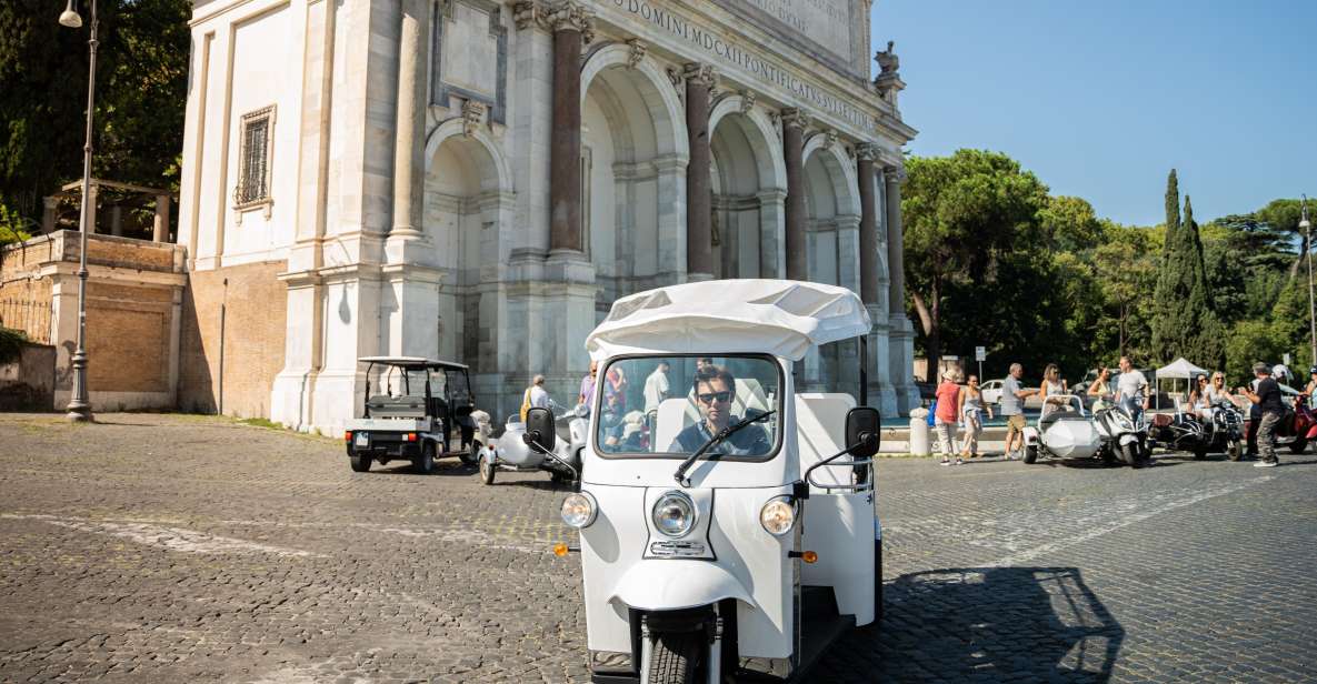 Rome: 2-Hour Vip Tuk-tuk tour with Hotel Pickup and Prosecco - The ride experience: comfort, safety, and what to expect on Roman streets