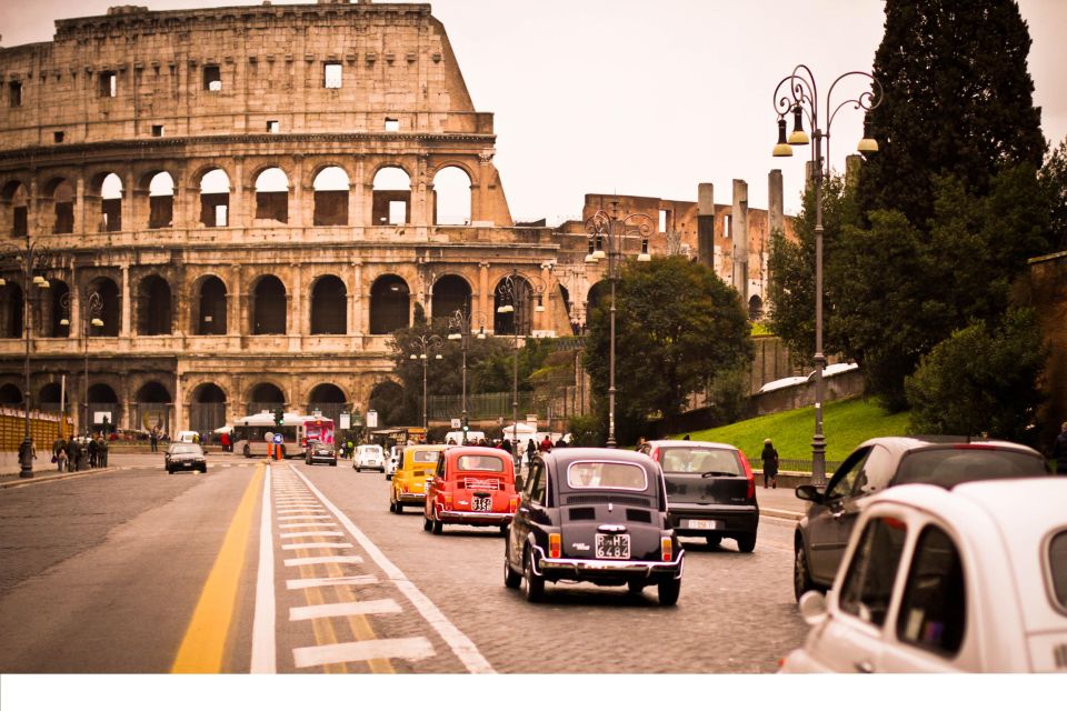 Rome: 3-Hour City Tour by Vintage Fiat 500 - Safety and comfort basics in a vintage Fiat