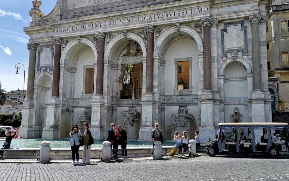 Rome: 3-Hour Panoramic Luxury Golf Cart Tour - Castel Sant’Angelo to St. Peter’s and Vatican City skyline