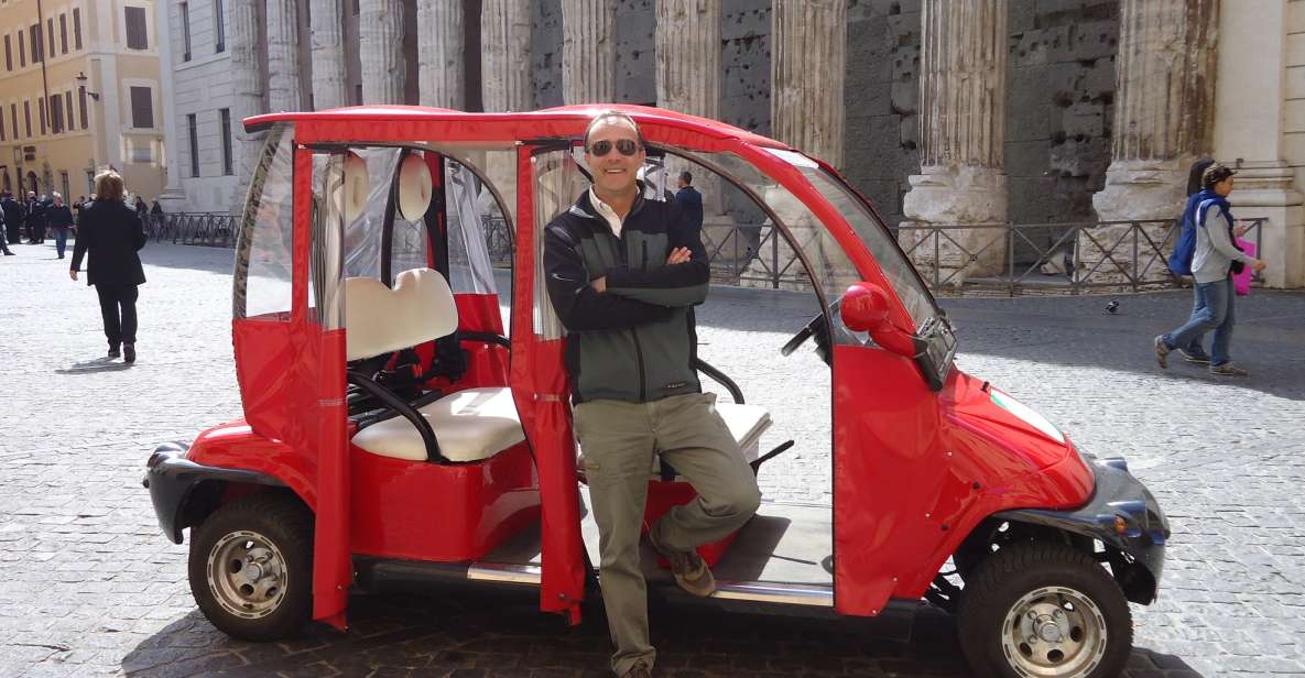 Rome: 4-Hour Private Afternoon Golf Cart City Tour - Meet your driver-guide and set the pace