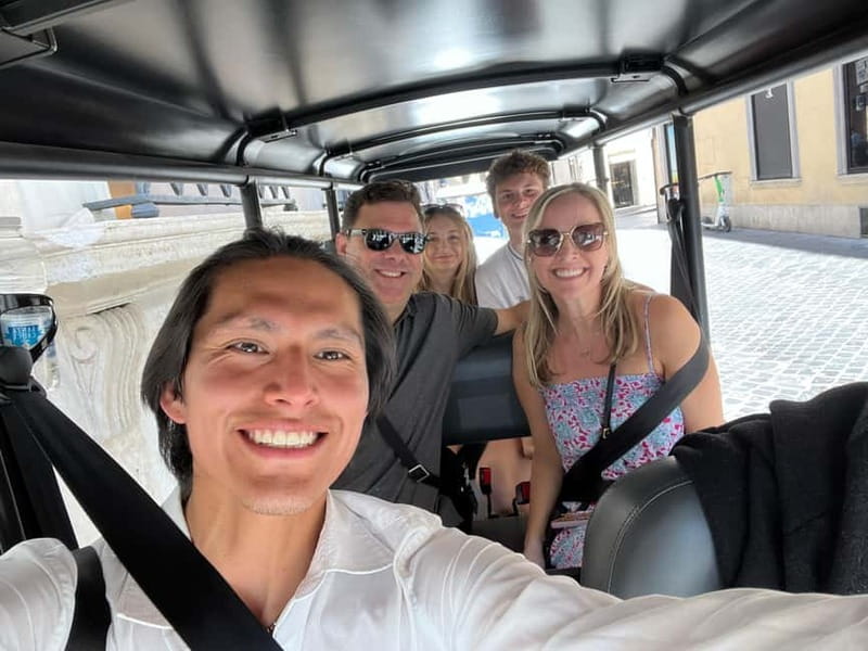Rome: 4 hours Deluxe Golf cart Personalised Sightseeing tour - About food: adding a Roman snack without turning it into a detour