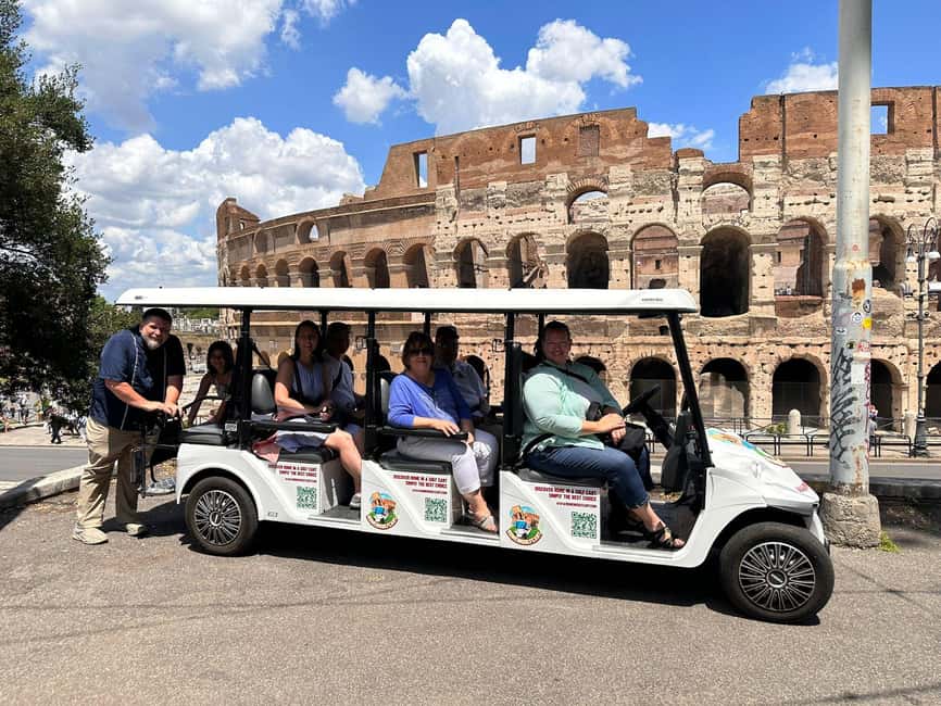 Rome: 4 hours Deluxe Golf cart Personalised Sightseeing tour - The guide effect: why Achilles and Eduardo come up