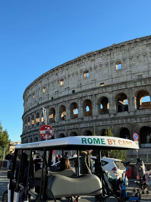 Rome: 6 hoursDaily Private Golf Cart Tour with typical lunch - A private golf cart way to see Rome without the leg marathon