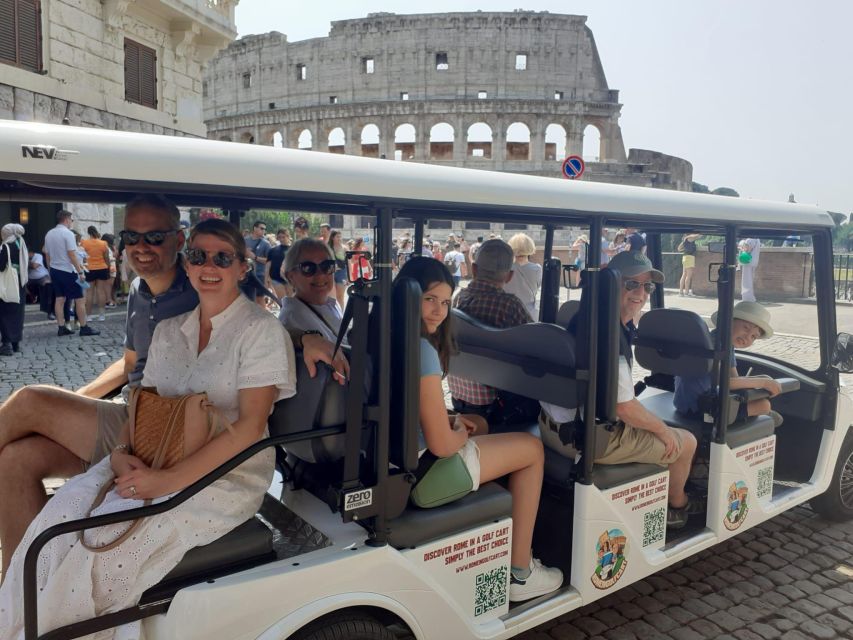 Rome: 7 Hour Full City Tour in Golf Cart with Catacombs - Giardino degli Aranci and Pincio Terrace: Two Viewpoints Worth Slowing For