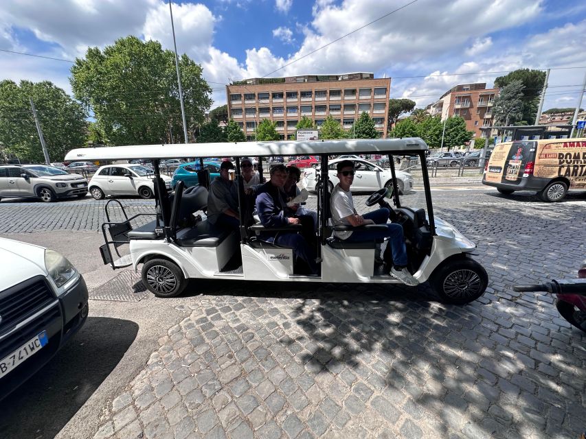 Rome: 7 Hour Full City Tour in Golf Cart with Catacombs - San Sebastiano Gate and The Catacombs of Saint Sebastian (With Entrance Included)