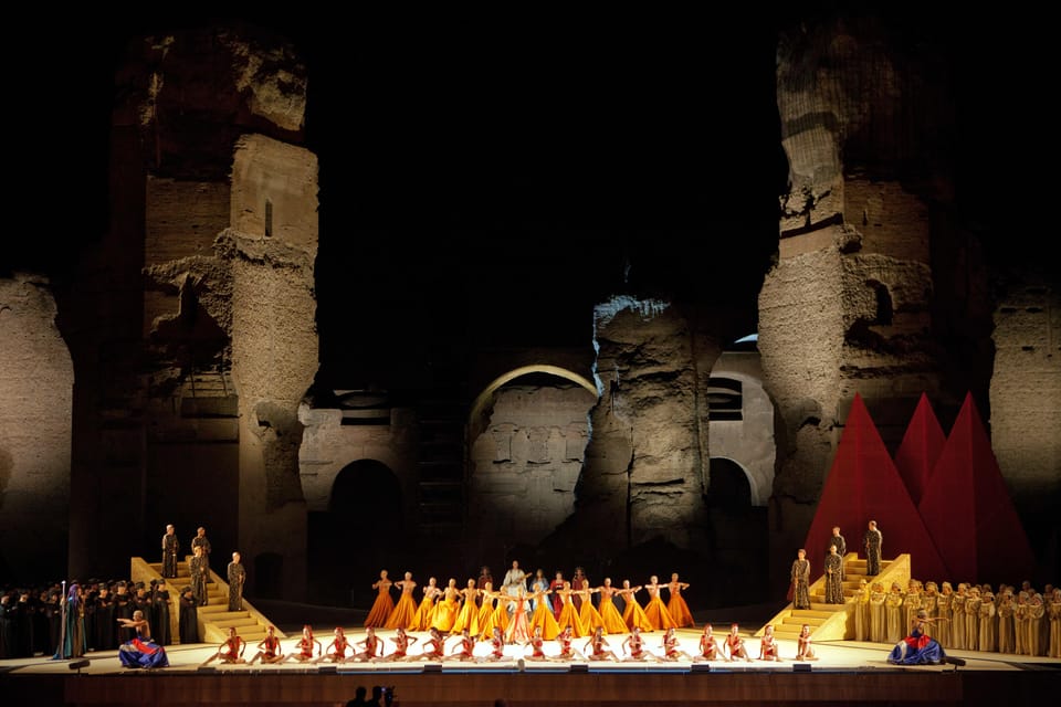Rome: A Night at the Opera - Baths of Caracalla - The Three Tenors connection: why it adds weight to La Traviata
