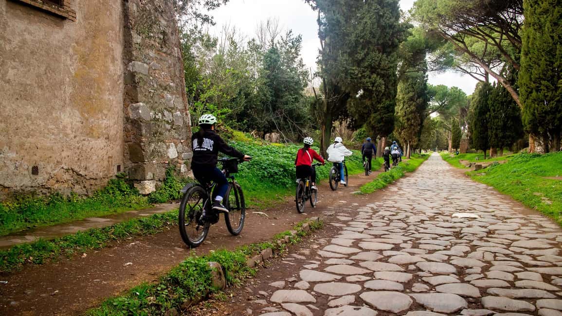 Rome: Appian Way Aqueducts Bike Tour (UPG Catacombs & Lunch) - Villa dei Quintili, Cecilia Metella, Circus of Maxentius, Baths of Caracalla