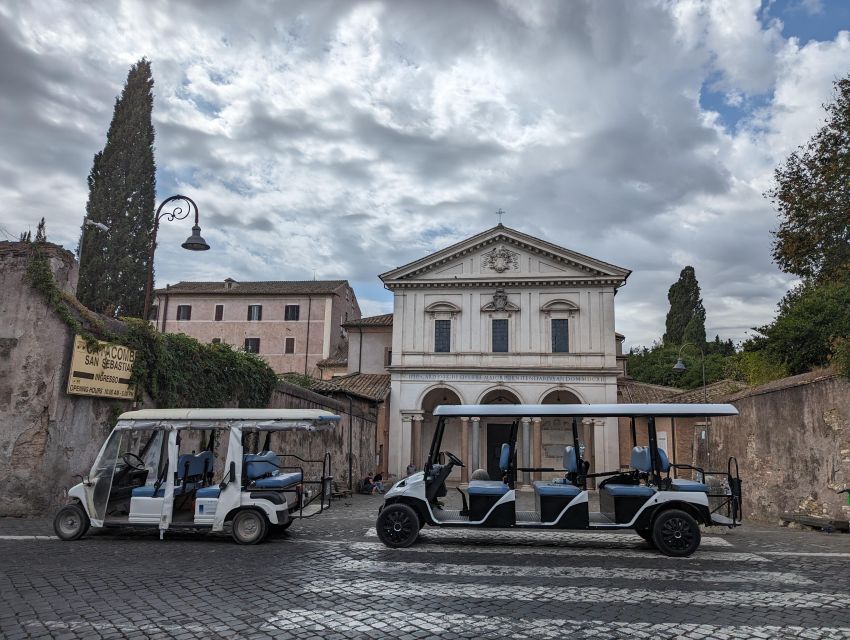 Rome: Appian Way & Catacombs Golf Cart Shared Tour - Starting out on Via Appia Antica (and why the cart is the smart move)