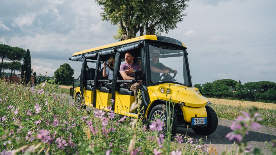 Rome: Appian Way Golf Cart Tour with Roman Catacombs Entry - The Tomb of Cecilia Metella: a landmark you can’t ignore