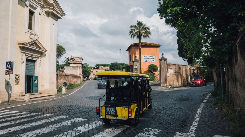 Rome: Appian Way Golf Cart Tour with Roman Catacombs Entry - How to pack: catacombs layers beat “just in case”