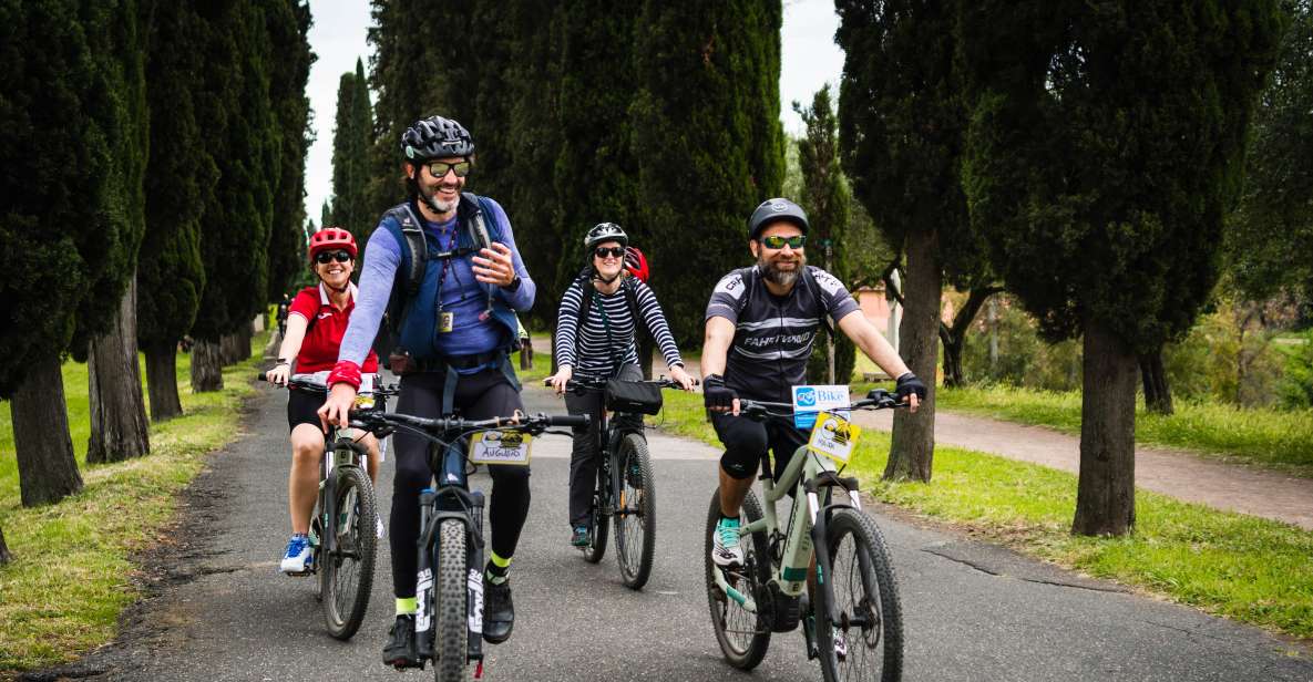 Rome: Appian Way Guided Tour on E-Bike with italian Aperitif - Parco degli Acquedotti: walking near the aqueducts