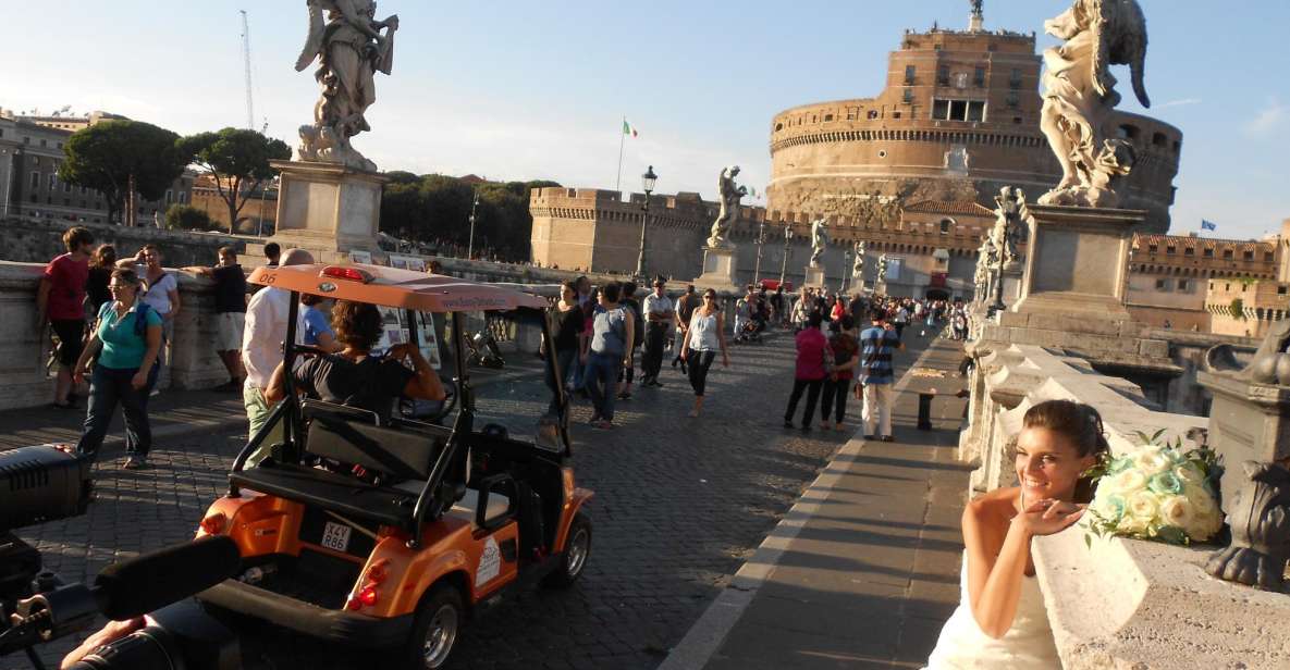 Rome at Sunset: Romantic Tour in an Electric Golf Cart - Pickup in central Rome and the electric-cart comfort factor