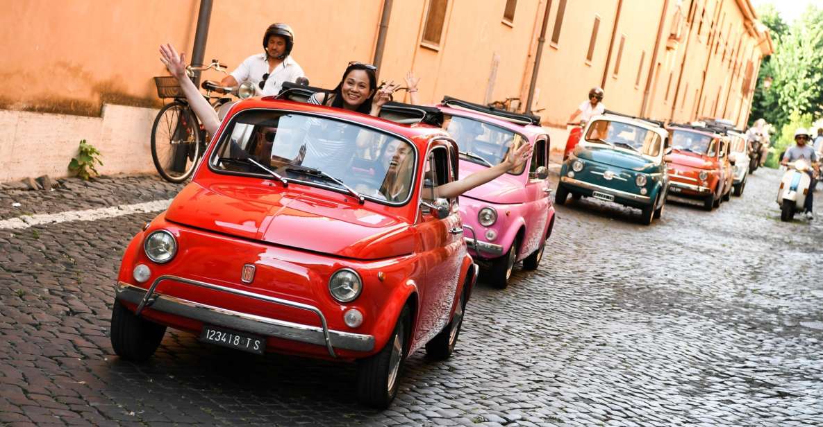 Rome: Aventine Hill Tour in Vintage Fiat 500 Convoy - Key highlights you’ll feel right away