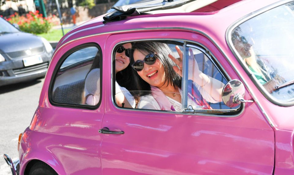 Rome: Aventine Hill Tour in Vintage Fiat 500 Convoy - Janiculum Hill: the big finishing view over Pantheon, Villa Medici, and Altare della Patria