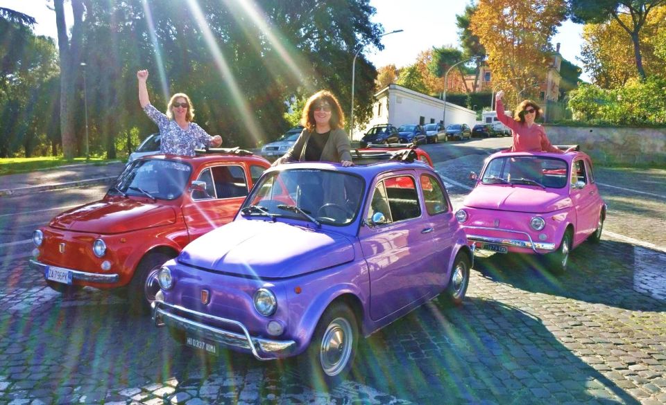 Rome: Aventine Hill Tour in Vintage Fiat 500 Convoy - What’s included (and what you’ll need to cover yourself)