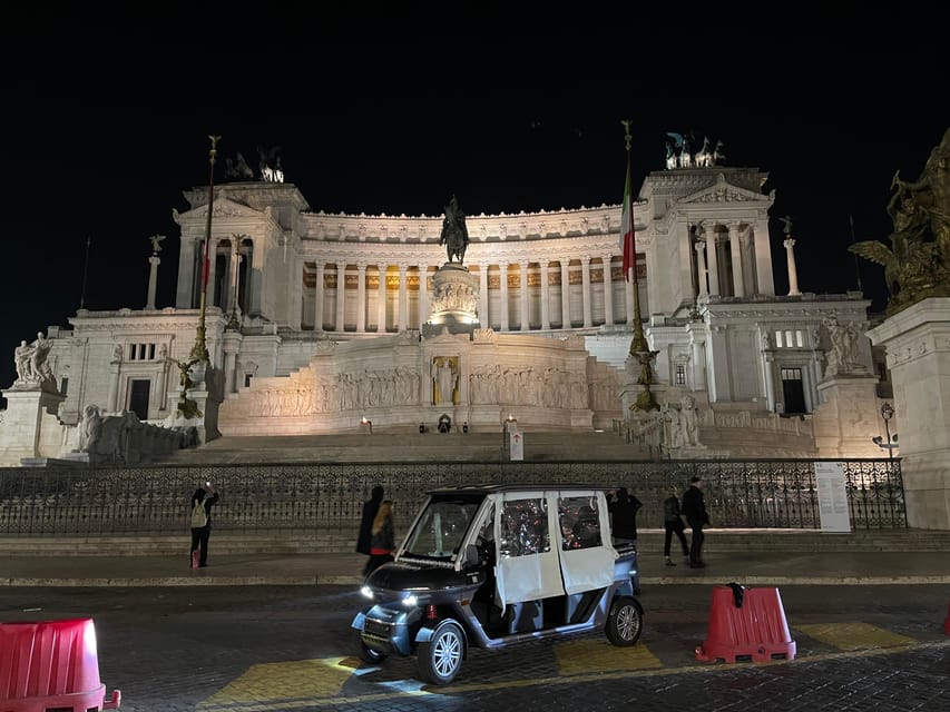 Rome by Night Private Golf Cart Tour - Saint Peter’s Square and Castel Sant’Angelo: Vatican Lights on a Short Route