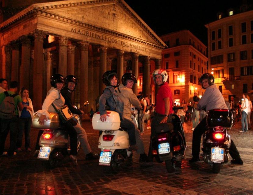 Rome by Night Vespa Tour With Driver/Private Guide - Key points at a glance