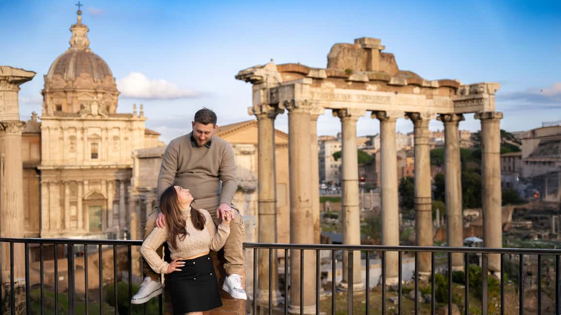 Rome: Capitoline Hill & Hidden Gems Private Photoshoot +Reel - Photo bundles: add the Colosseum or the Jewish Ghetto