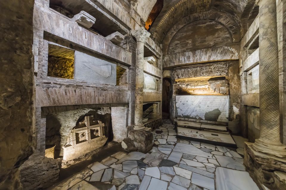 Rome: Catacomb of St. Callixtus and Appian Way Guided Tour - Walking the Appian Way: Roman Road Feel, Not Just a Photo Stop