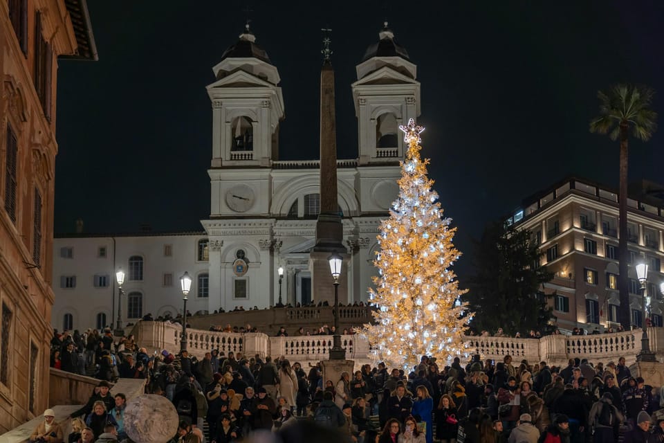 Rome: Christmas Lights Walking Tour - Spanish Steps to Piazza Colonna: Christmas lights through the center
