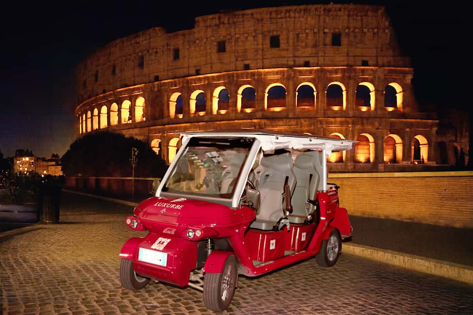 Rome: City Golf Cart at Night Tour - Pincio Promenade: City-Lights Views Without the Climb