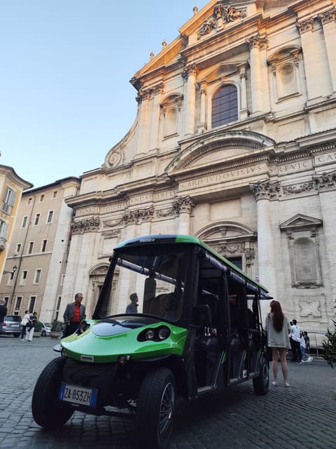 Rome: City Highlights Golf Cart Tour with Aperitivo - Meeting at Via del Fagutale: What the Start Feels Like