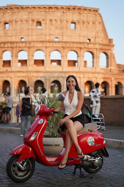 Rome: City Tour by Vespa with Aperol Spritz - Giardino degli Aranci: a calm break with scenic views and free time