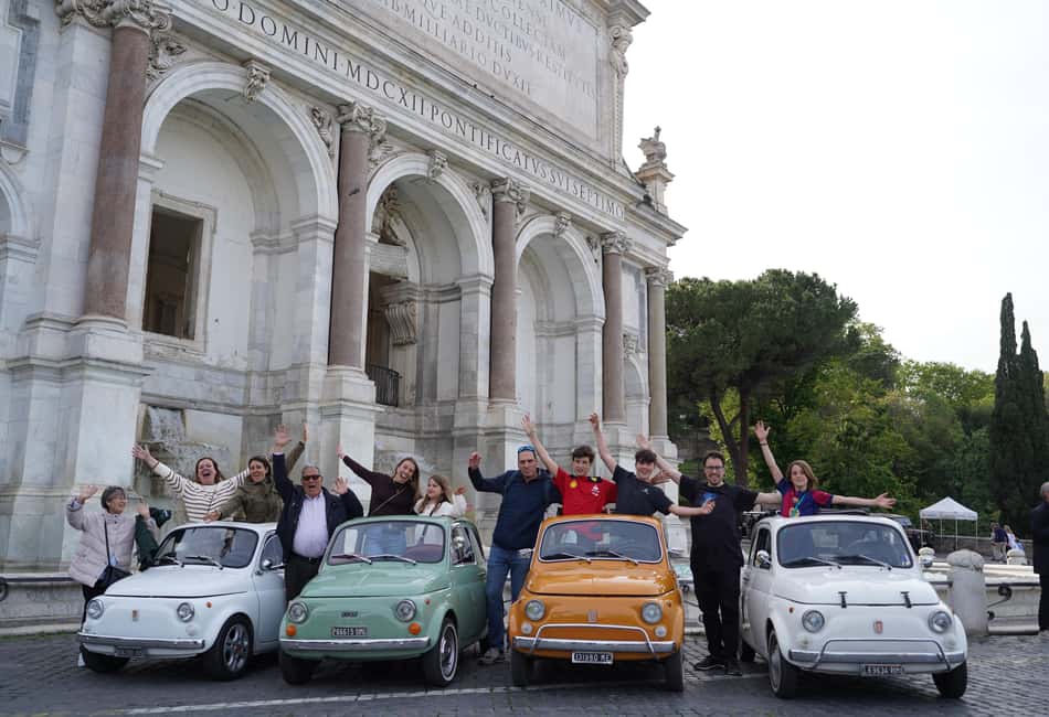 Rome: City Tour in a Retro Fiat 500 with Photo Stops - Circus Maximus Pass-By: Seeing the Scale Without the Ticket Line
