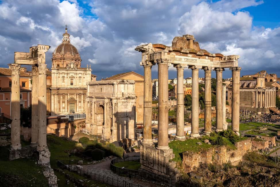 Rome: Colosseum, Roman Forum, and Palatine Hill Tour - Roman Forum stop: temples, power, and why you should look up