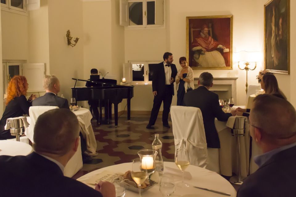 Rome: Dinner and Opera Performance at Palazzo Pamphili - Getting into the Innocenzo X Hall: private entrance, reserved seating