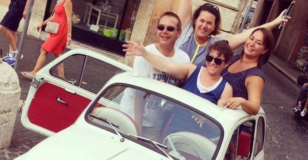 Rome Driving Tour By Vintage Fiat 500 - Quick hits before you book