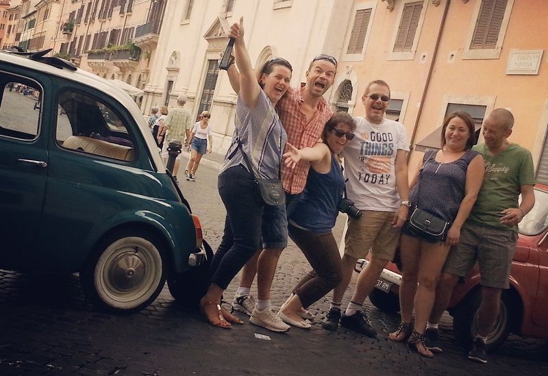 Rome Driving Tour By Vintage Fiat 500 - Driving in Rome traffic: the practical safety net